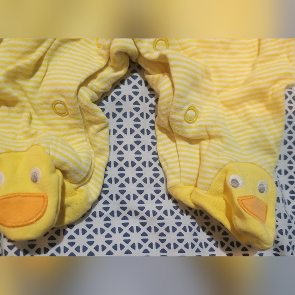 6 Piece Baby Boy 3 Months Long Sleeve Footed Pajamas - Picture 10 of 11